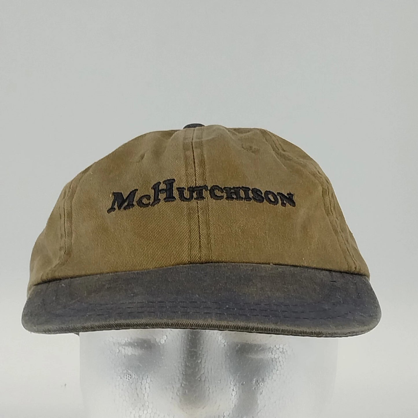 McHutchison Strapback Hat Khaki Blue Horticulture Cap Adjustable Cap Adjustable