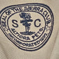 Sierra Club Canvas Rucksack Backpack Tan Cotton Daypack 3 Pocket Hiking Bag Vtg