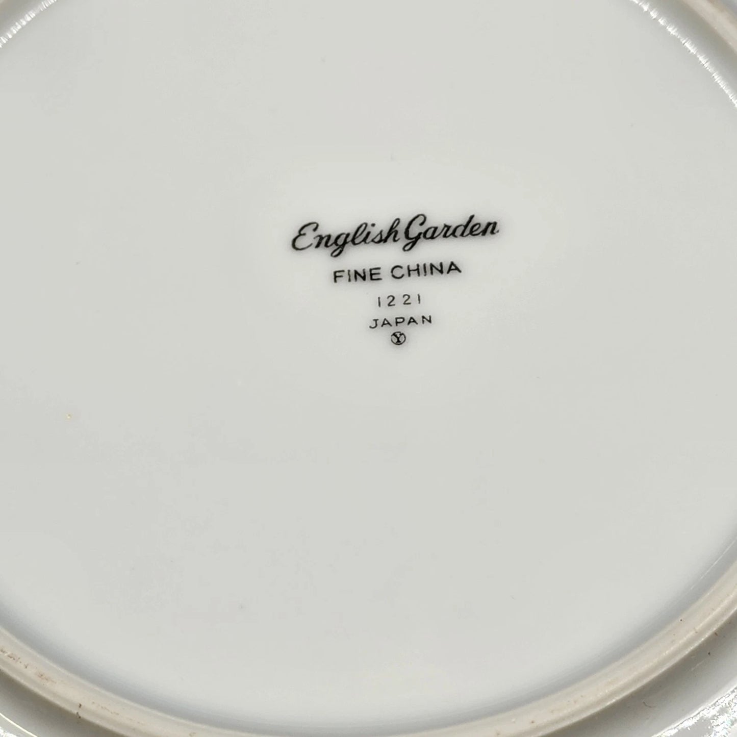 4 English Garden Coupe Soup Bowls Platinum 1221 Fine China of Japan 7.5"