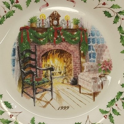 Lenox 1999 Annual Collector Christmas Plate 9th Series Numbered Winter's Warmth