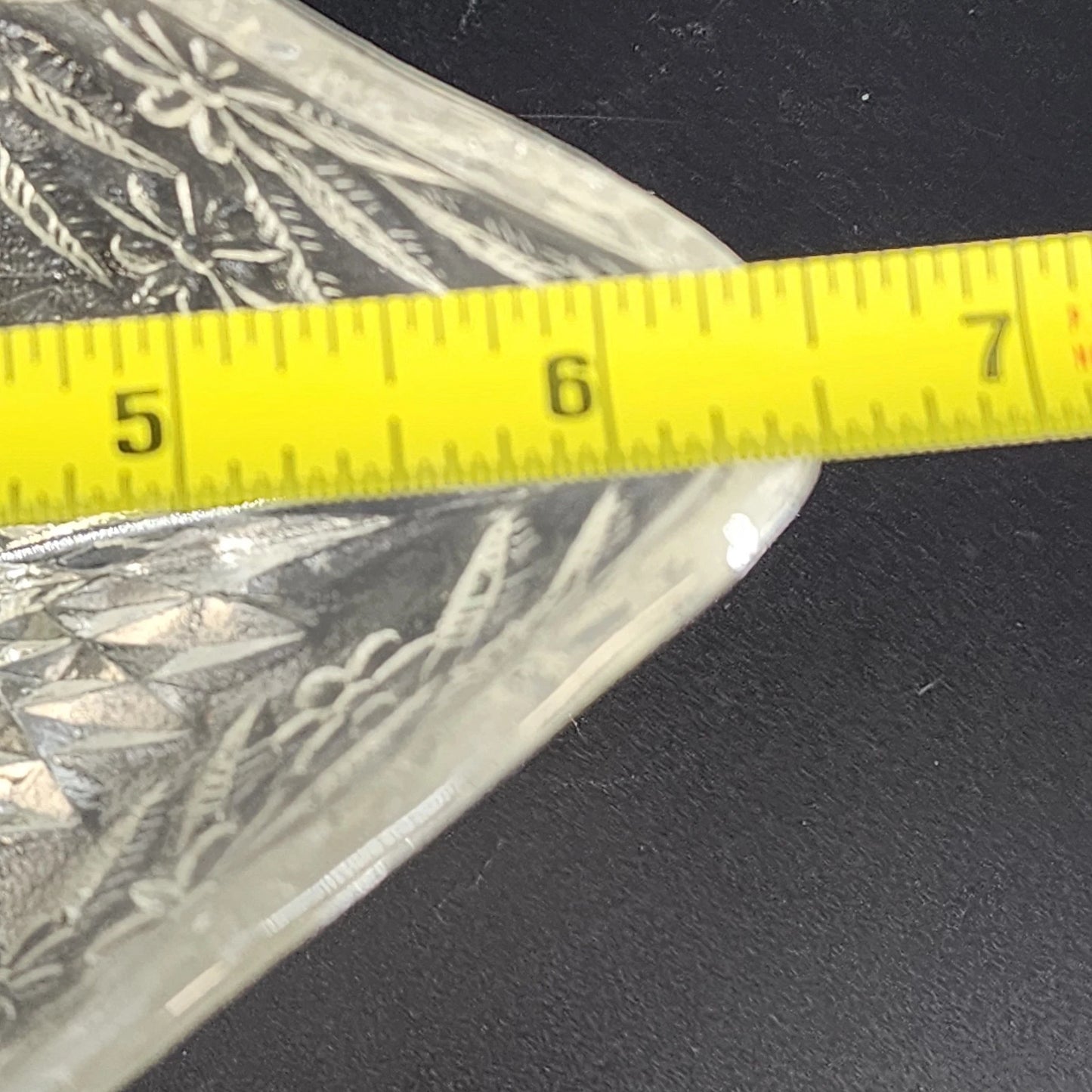 Indiana Compote Pedestal Candy Dish Clear Glass Pineapple & Floral Diamond 6.5"