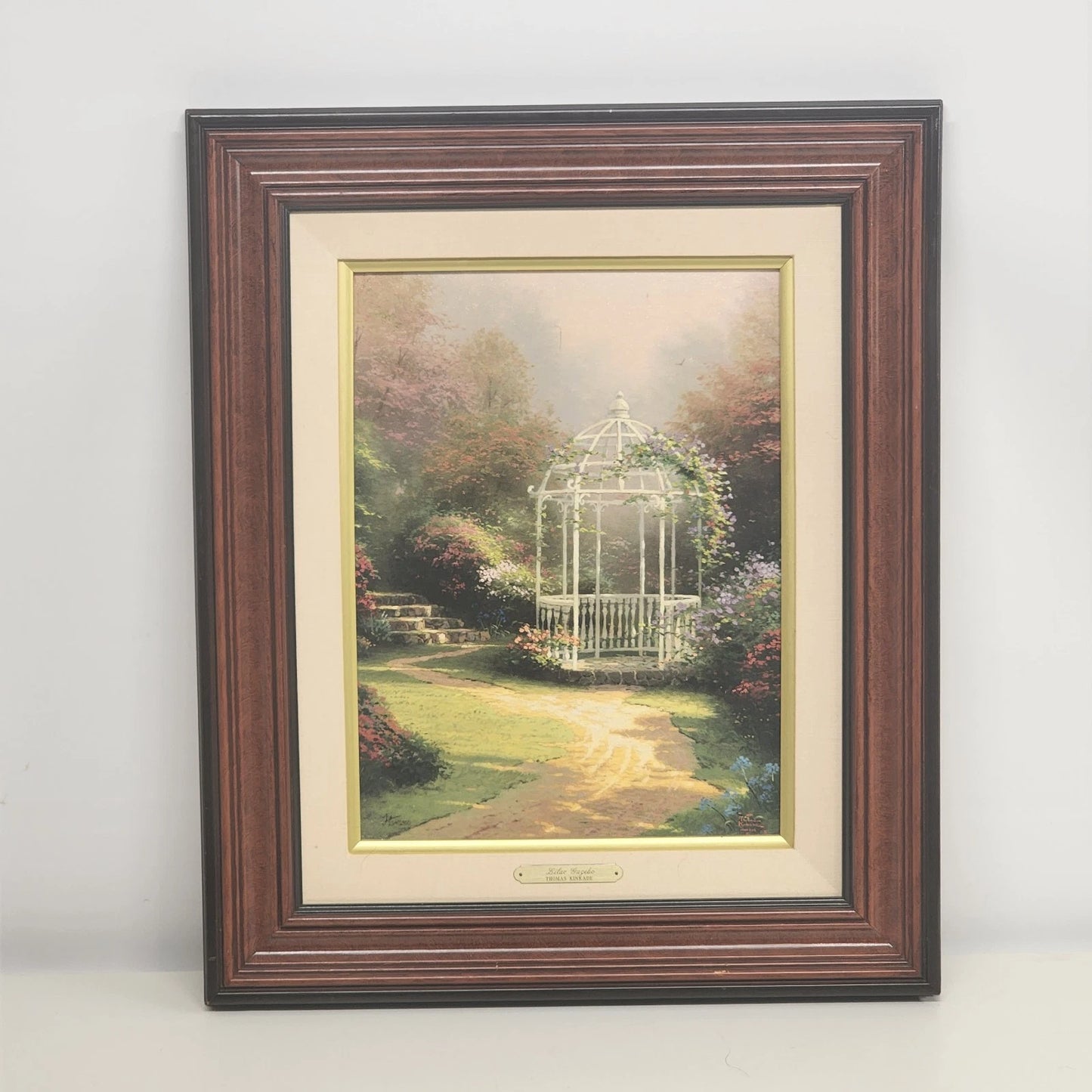 Thomas Kinkade Lilac Gazebo Limited Edit Canvas 12x16 Hand Highlighted 259/2950