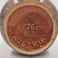 Austrian Taupe Drip Glaze Pottery Vase 226C Steatit Osterr Edelkeramic 10” Vtg