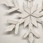 Rustic Wooden Snowflake Wall Decor 22 Inch Farmhouse Christmas