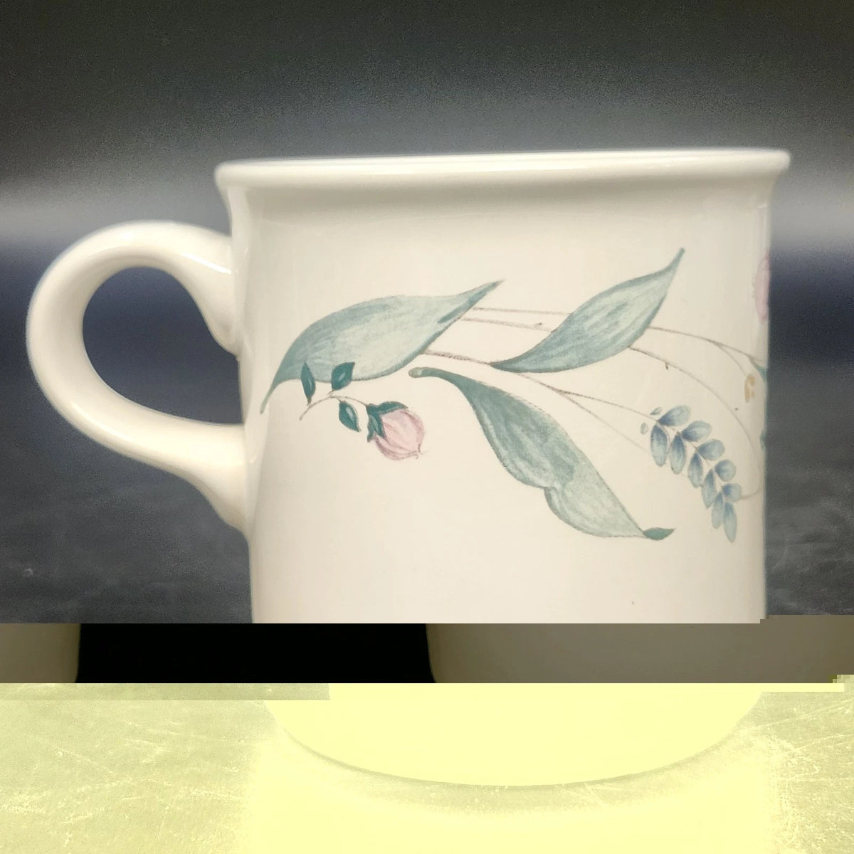 Pfaltzgraff April Floral Coffee Tea Mugs Cups Set of 4 Stoneware 3.25" USA