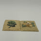 2 Floral Wall Art Hanging Plaques Decor Hydrangea and Magnolia Resin 3D 4x6" Vtg