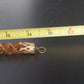 Amber Brown Faceted Bead Sequin Necklace Twisted Multi Strand Statement Vintage