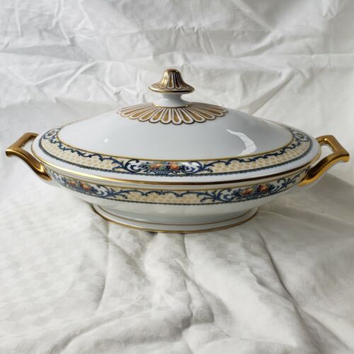 Bavaria Thomas Delmonte Covered Vegetable Oval Fine China Fruit Grapes Gold Gilt