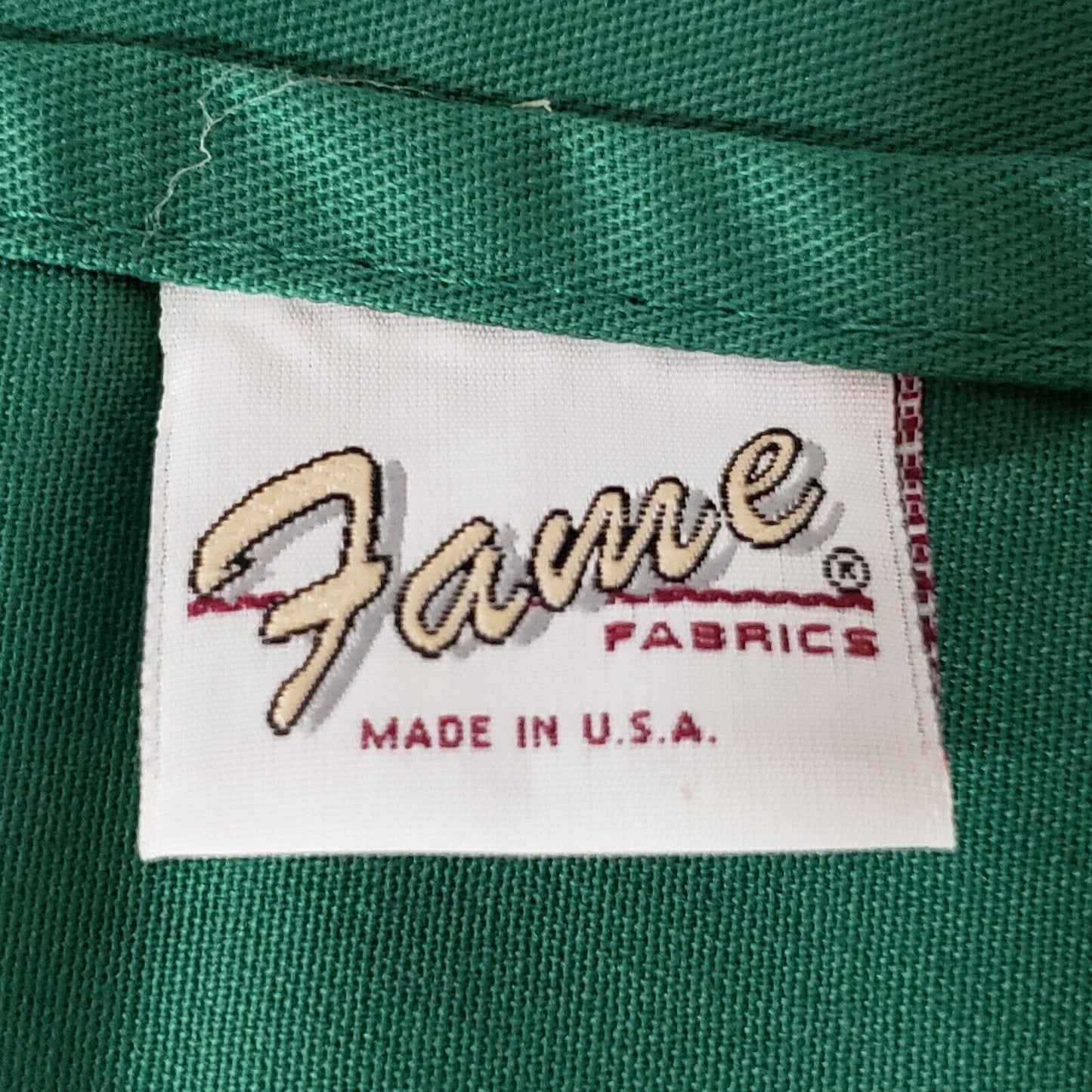 Medium Green Full Length Bistro BOH Apron Pocket 27" W x 31" L Fame Fabrics F24