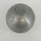 Pewter Trinket Box Storage Floral 3 Legged Footed Lift Lid Ball Finial 3.25" Vtg