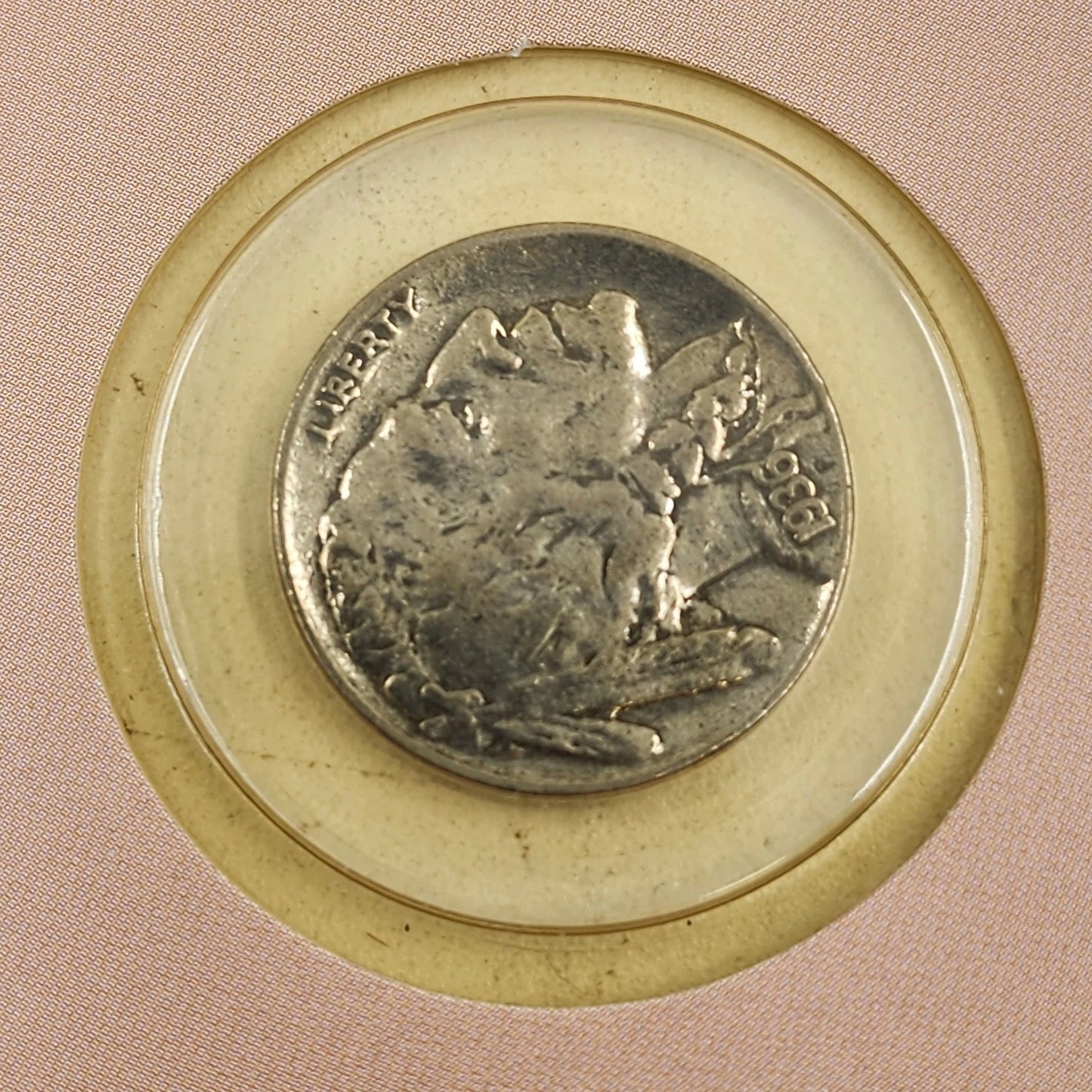 1936 Buffalo Nickel & USPS Buffalo Bill & Sitting Bull Stamp Set Folio COA 1988