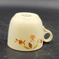 4 Autumn Leaf St Denis Cups Tea/Coffee Hall's Superior for Jewel Tea MCM Vintage