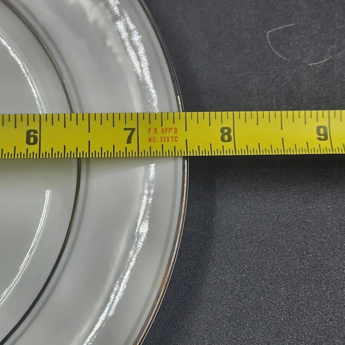 Noritake Crest 5 Piece Place Setting Lily of the Valley 5421 Platinum Trim Vtg