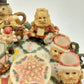 Popular Imports T1261 Mini Tea Set 1994 Christmas Wreath Polystone Resin