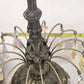 Borske Sklo Waterfall Crystal Marble Globe Brass Table Lamp 36" 3-Way Loevsky