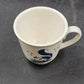 Christiana Campbell’s Tavern Coffee Cup 3.5" x 3" Blue Squirrel Williamsburg VA