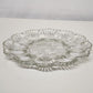 Clear Glass Deviled Egg Plate Dish Scalloped Rim Anchor Hocking 10 inch Vintage