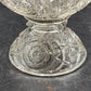 EAPG Pedestal Mini Punch Bowl Clear Glass Spinning Star US Glass 5 Mini Cups Vtg