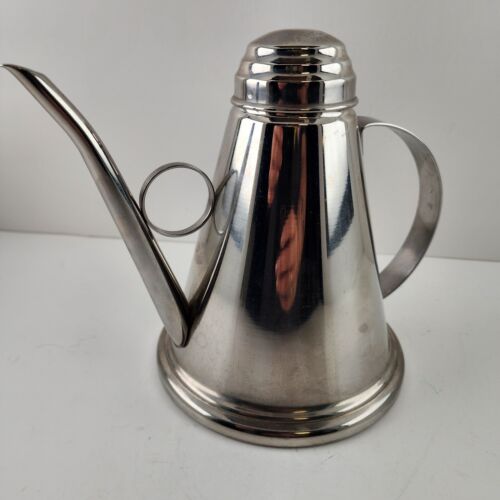 Stainless Teapot 18/10 Italy Vev INOX Tea Kettle Coffee Pot Vintage Missing Knob