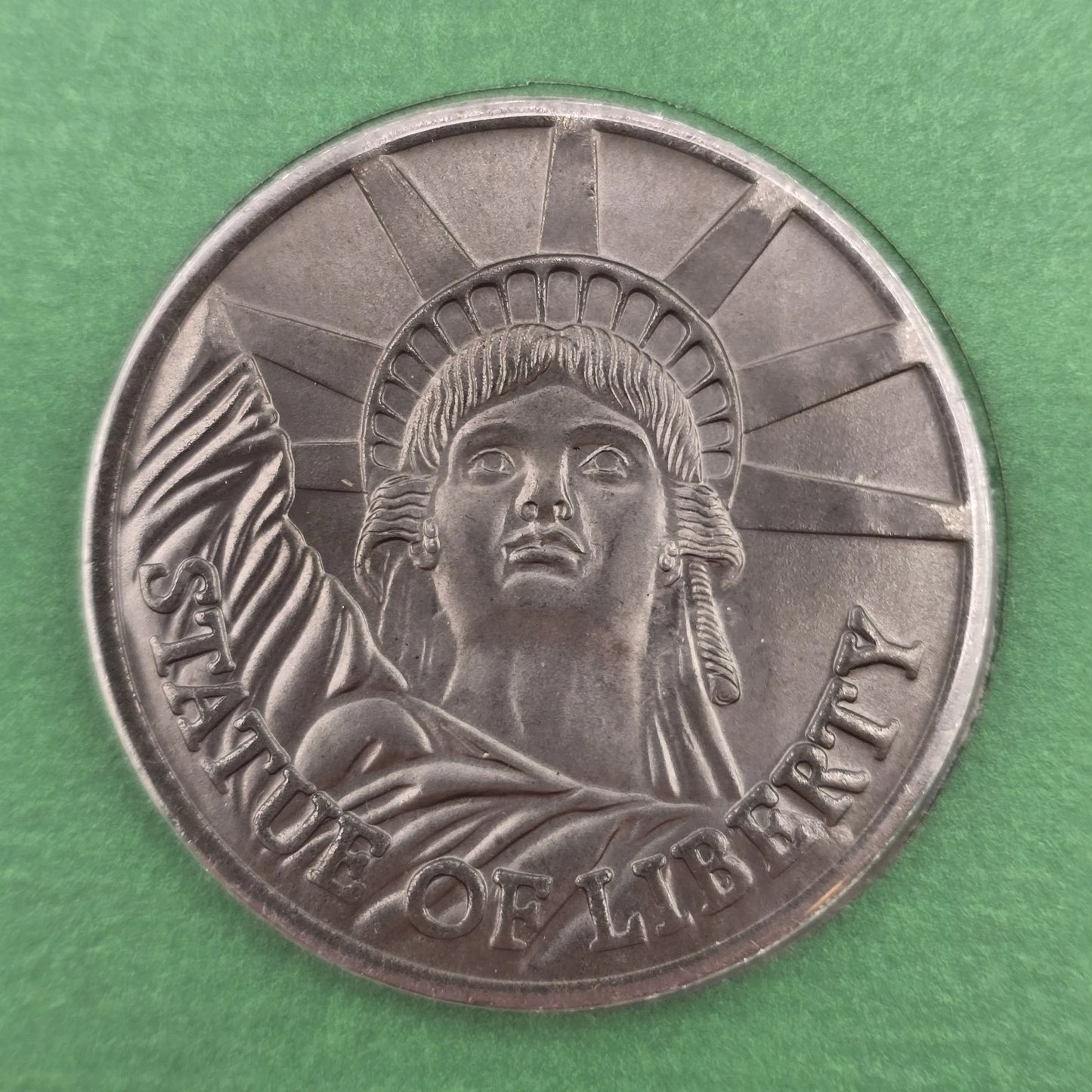 Statue of Liberty Silver Medal & First Day Stamp Set 1986 US Mint COA Centennial