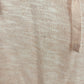 Cloud Chaser Women's Large Peach Pink Lightweight Hoodie Lace Trim Semi Sheer
