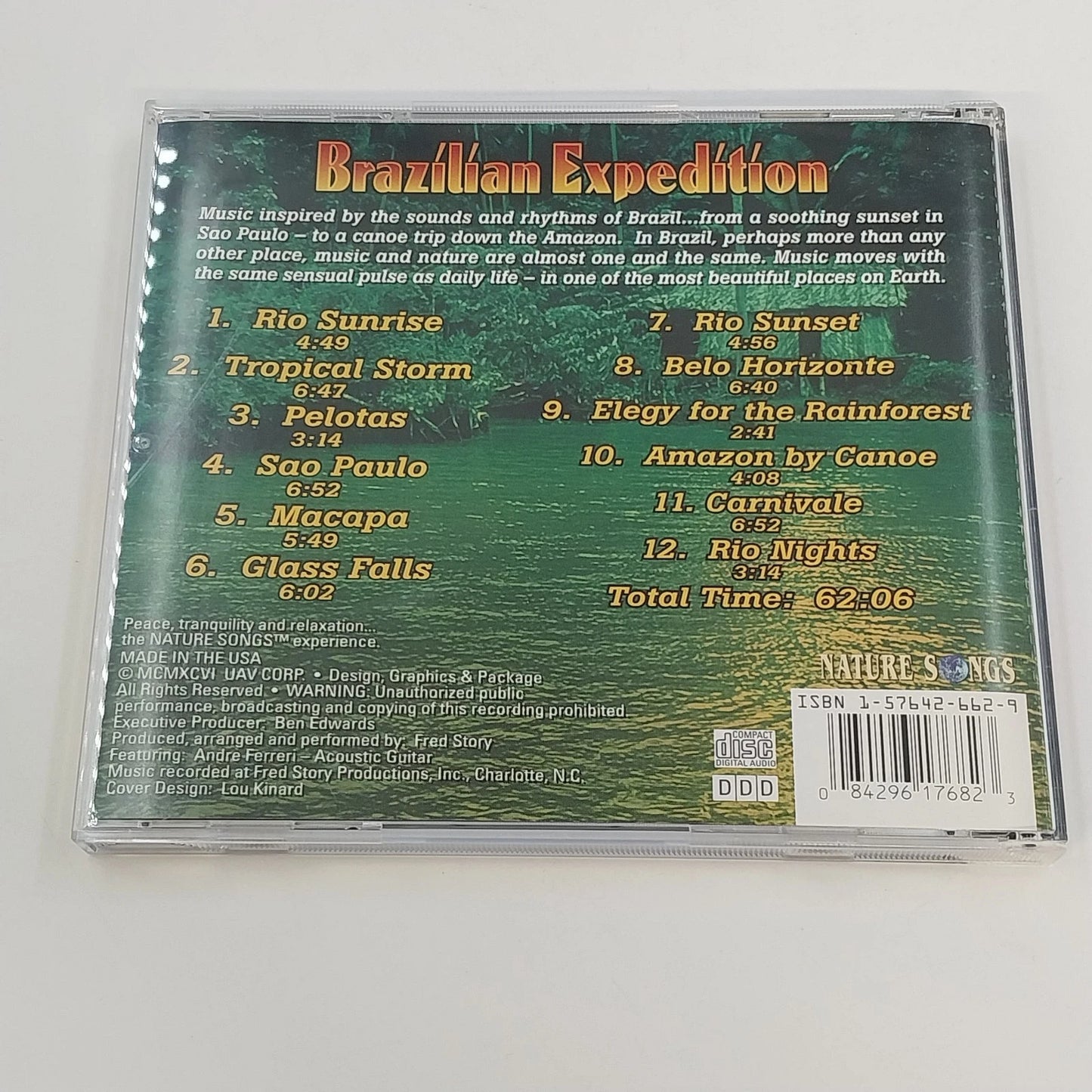 Nature Sounds Music 4 CD Lot Grand Canyon Brazilian Expedition Streams Vintage
