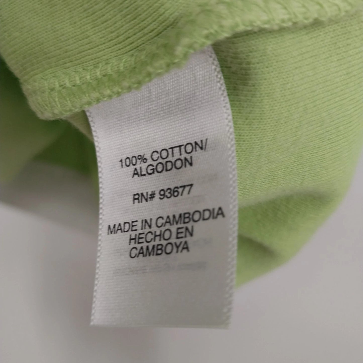 SB Active Ringer T Shirt Women's Large Lime Green White Trim Short Sleeve Cotton