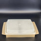 Tupperware Deviled Egg Keeper Container 723 2 Almond 16 Egg Carrier 12 Inch USA