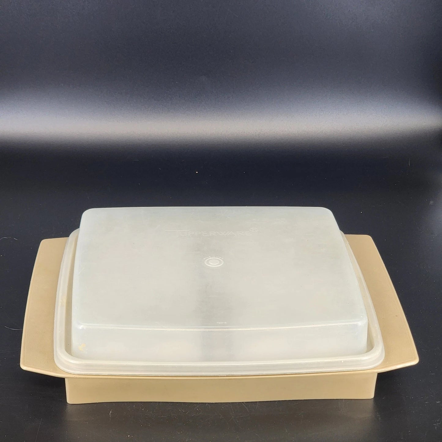 Tupperware Deviled Egg Keeper Container 723 2 Almond 16 Egg Carrier 12 Inch USA