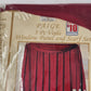 Interior Designs Paige 3 Pc Voile Window Panel & Scarf Set Dark Red 60”x84” NEW