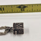 Silver Tone Rope Chain with Prayer Box Cross Design Charm Pendant 12" Necklace