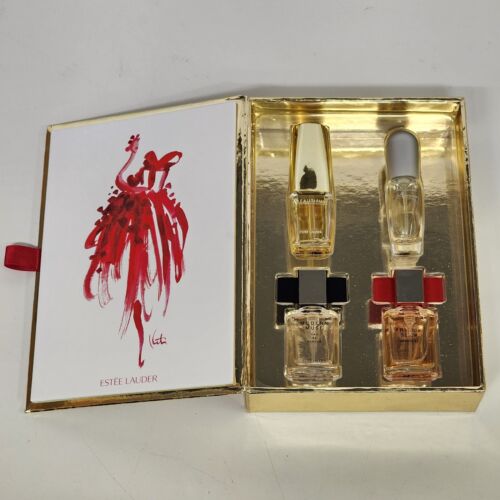 Estee Lauder Fragrance Treasures 4 Piece Mini Perfume Gift Set Limited Edition