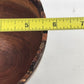 Hand Turned Walnut Wood Live Edge Bowl 5.75"x5" Signed 1990s Accent Decor