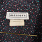 Mirrors Women's Medium Floral Open Front Cardigan Jacket Black Pink Pockets
