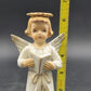 Lefton Choir Angel Singing Reading Book Figurine Porcelain Japan 6.25" Tall Vtg
