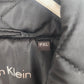 Calvin Klein Women's Quilted Jacket PXL Black Diamond Snap Front Faux Fur Lining