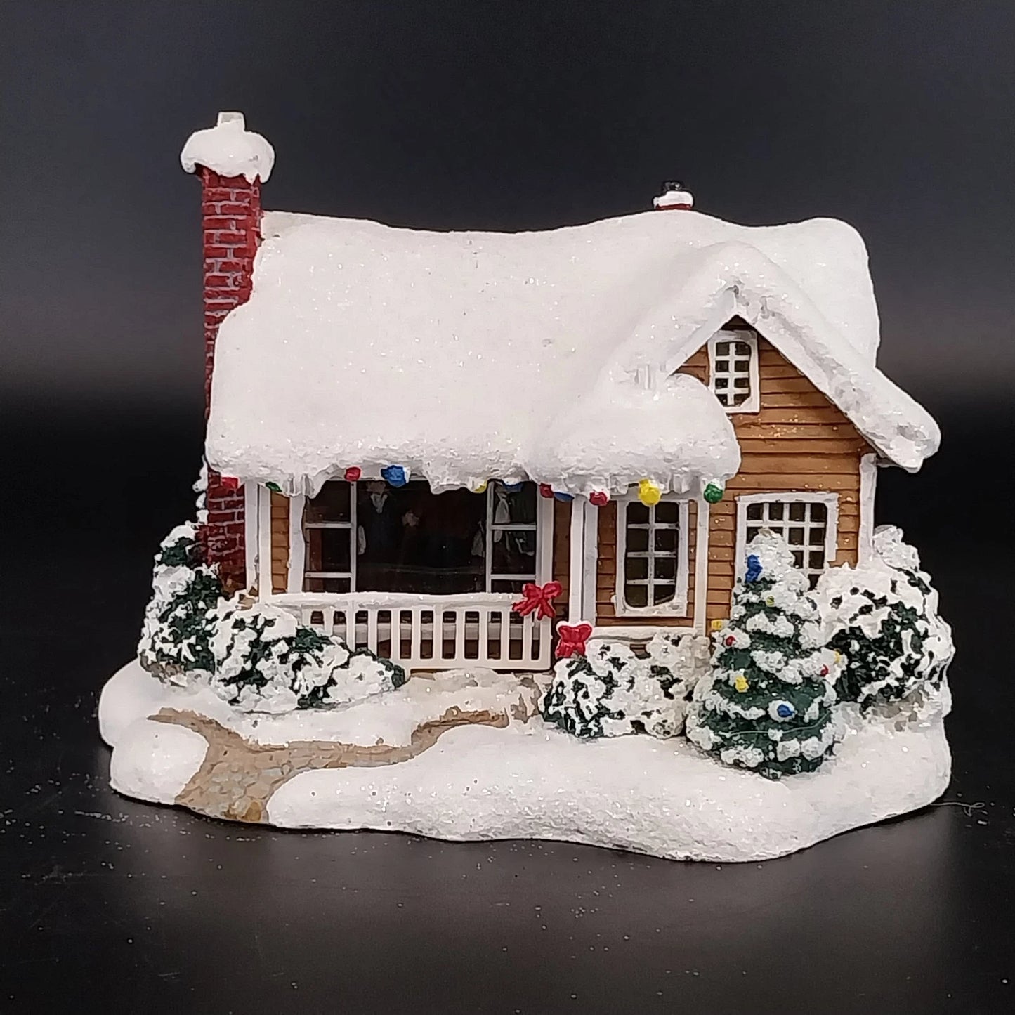 Thomas Kinkade Childhood Home Lighted Christmas Cottage
