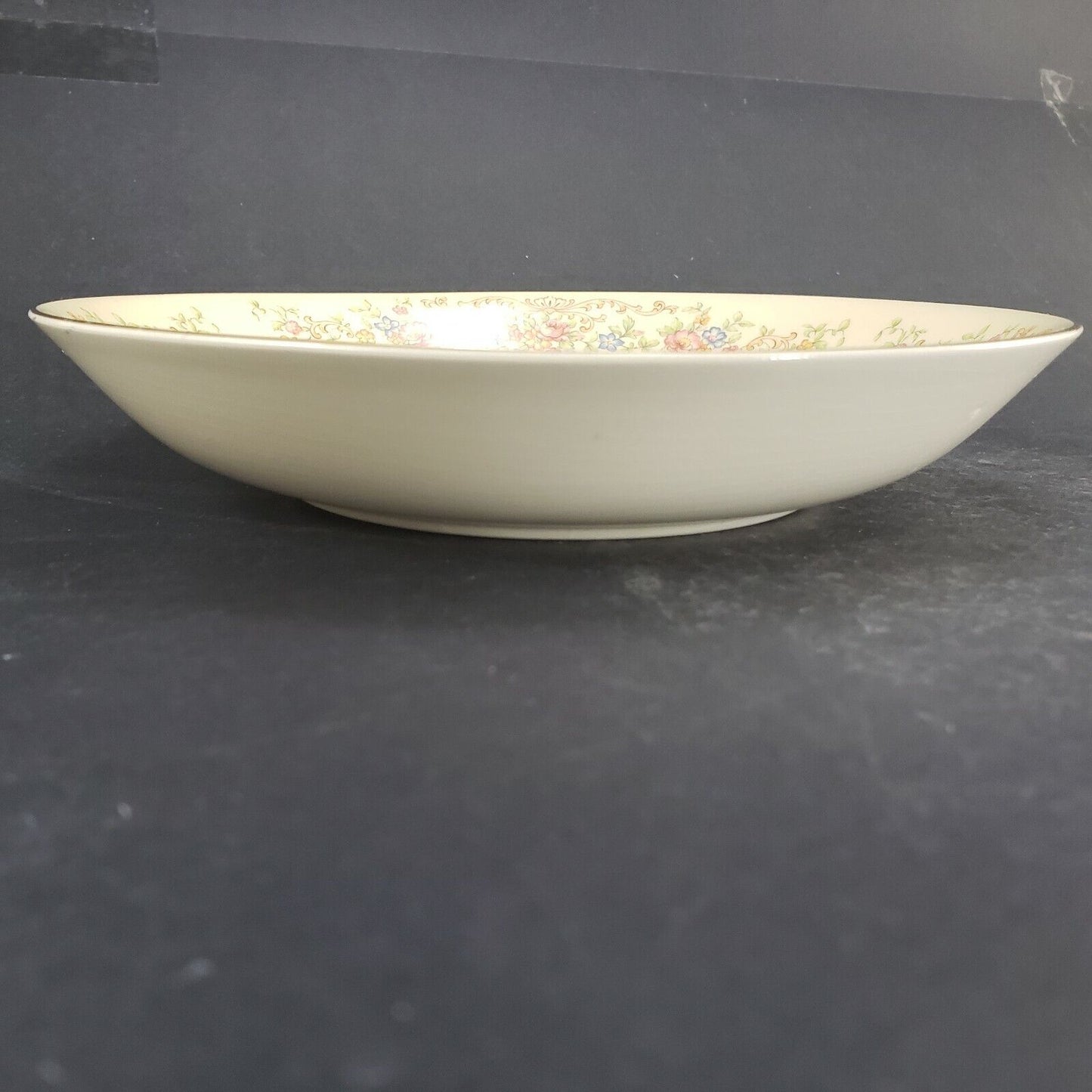 Paden City Marlene Lace Soup Bowl 8” Vintage Crazed