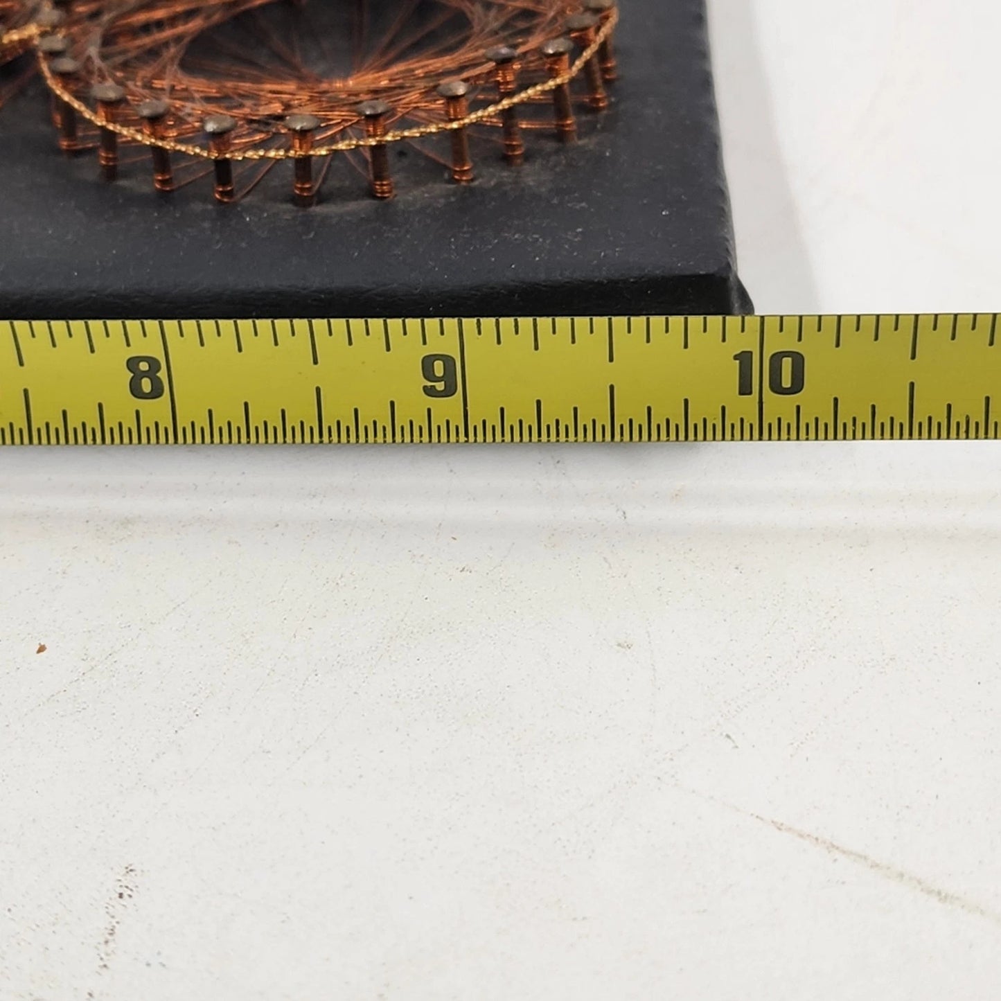 Wire Nail String Art Car Steampunk Copper & Brass 10” Classic Auto Wall Decor