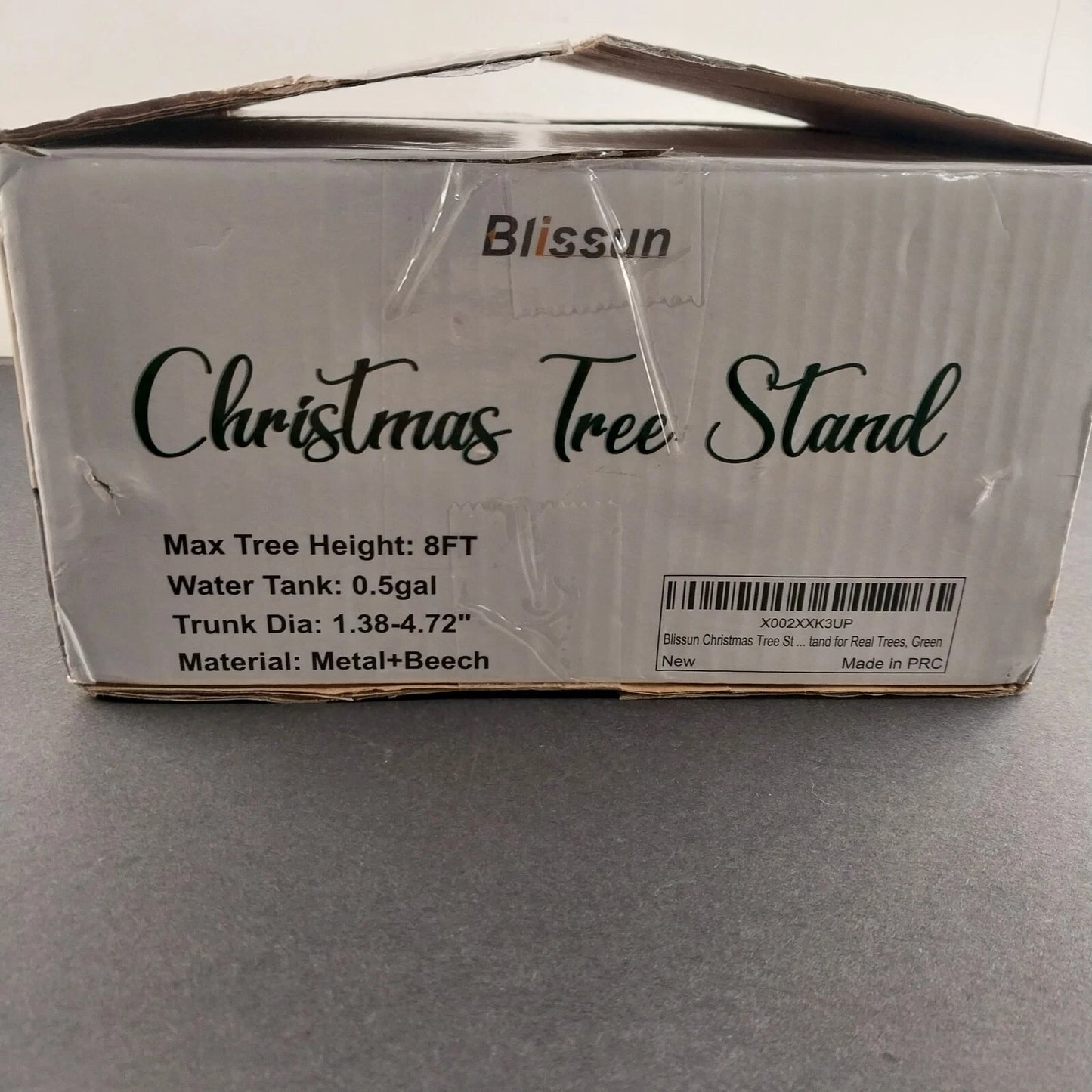 Christmas Tree Stand for Real Trees 26" Metal Holder Base Fits Up to 8ft Tree