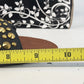 Anna CUTSY-4 Studded Sandals Womens Size 8 Black Gold NWT