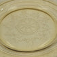 Federal Patrician Amber Yellow Spoke Depression Glass Dinner Plate Glassware 9"