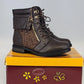 Forever Link Sevilla-66 Combat Boots Women Size 8 Brown NWT