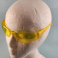 ERB Boas Safety Glasses Work Eye Protection Wraparound Lens High Impact Z87.1 (Amber, Amber)