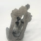Kelly Waters Pewter Cartoon Dog 3" Seated Puppy Raised Paw Bone Animal Figurine