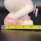 Vintage Luv Imports Baby Girl Ceramic Planter Pink Bow Kitsch