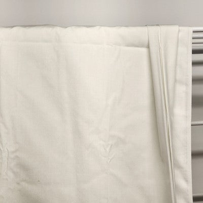 Solid White Twin Flat Sheet and Matching Pillow Case w Red & Yellow Floral Trim