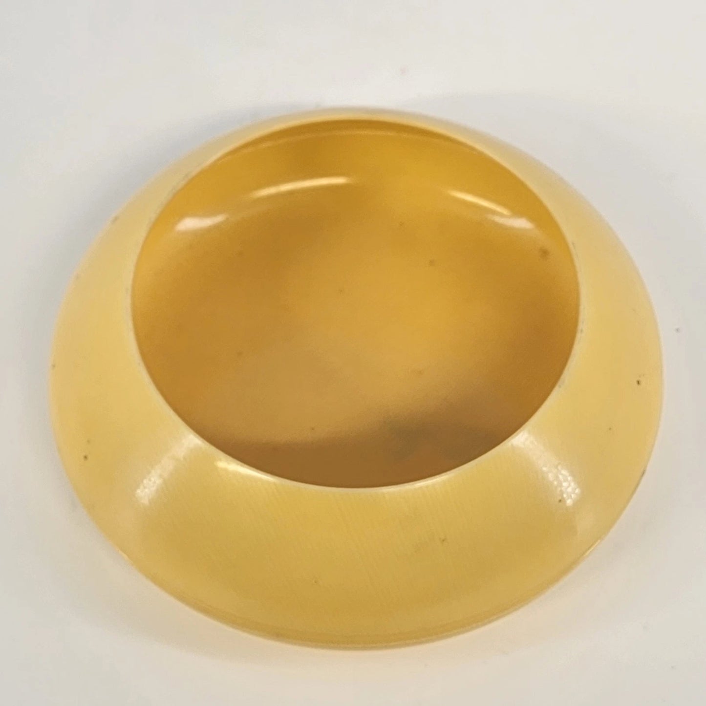 Antique 3pc Celluloid Vanity Set Art Deco French Cream Tan Powder Hair Receiver