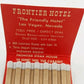 Frontier Casino Hotel The Friendly Hotel Las Vegas Nevada Matchbook Vintage