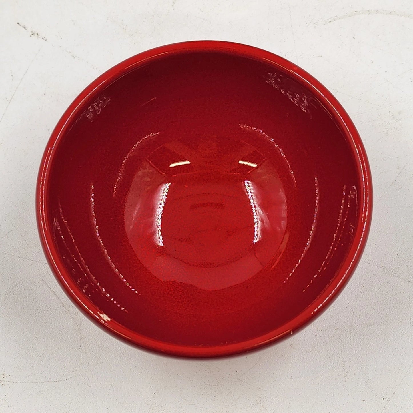 5 Waechtersbach Red Ice Cream Bowls 3.75" Fun Factory Ceramic Germany Vintage